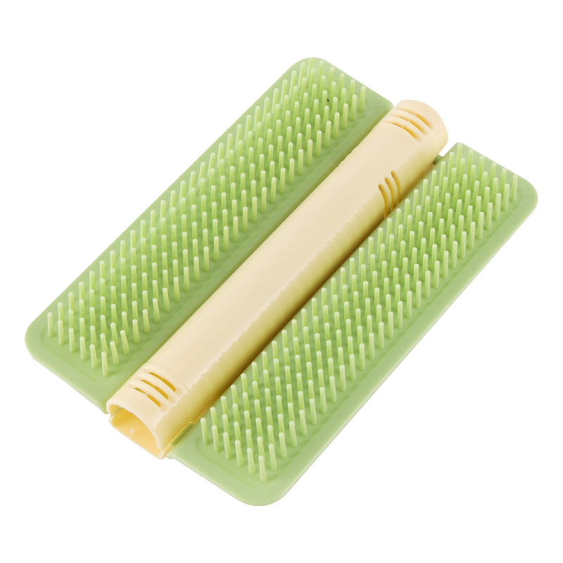 Fresco de cabello para gatos, cepillo de cabello para peinar el cabello, cepillo de masaje para rascar y rascar, desmontable y limpio para artículos para gatos.