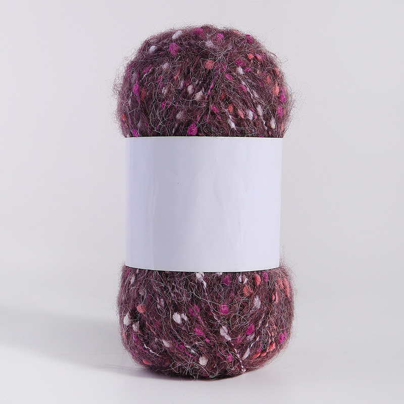 Doudou hilo hilo de bufanda hilo de lana punto de color mohael hilo tejido a mano diy arco iris tenis de mesa hilo mixto hilo de punto de pareja