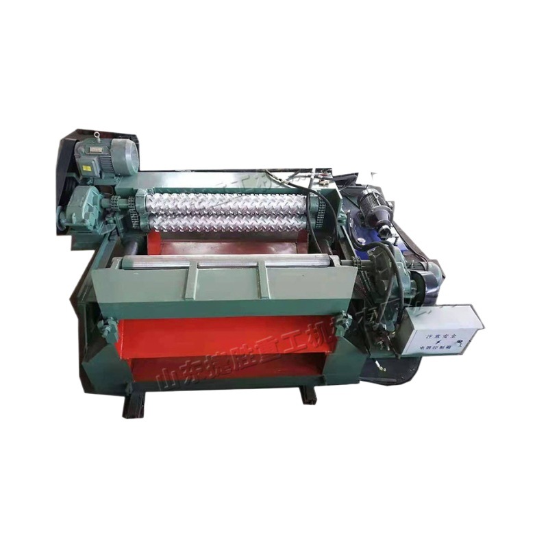 Pequeña máquina hidráulica de corte de troncos nivelación de troncos y eliminación de corteza de árboles equipo de carpintería automático de redondeo de varilla de diente de lobo