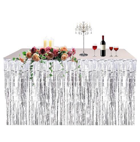 Juego de vajilla de papel desechable traje de fiesta de año nuevo de plata 7 pulgadas plato de papel de 9 pulgadas taza de papel tejido paja decoración