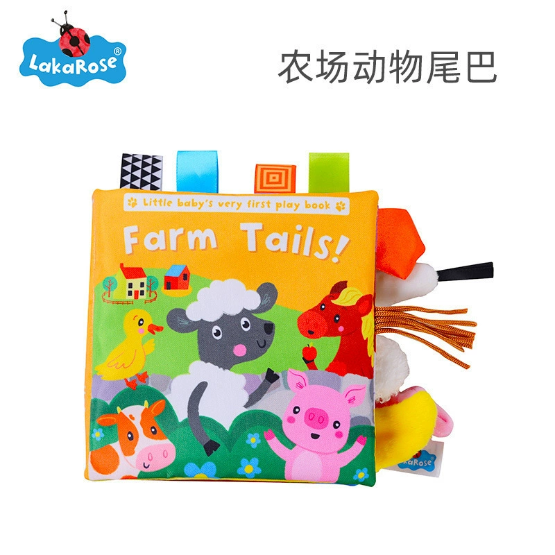 Cloth book, interactive toy, early education, training, English