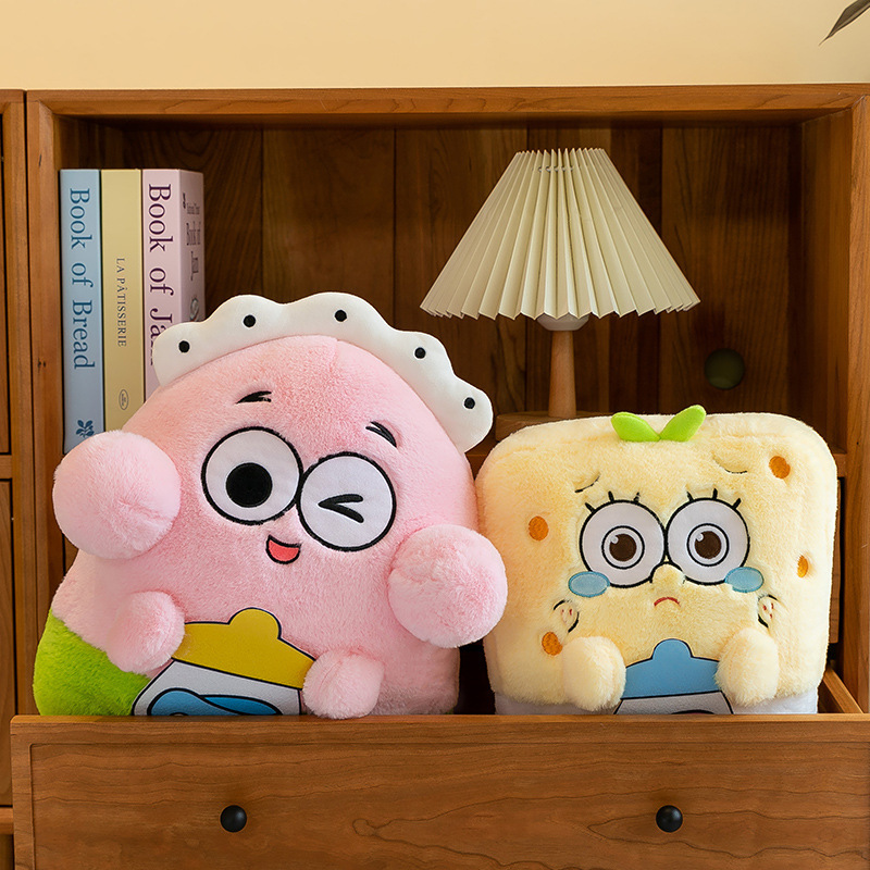Nuevo juguete de peluche de dibujos animados de SpongeBob SquarePants Pai Big Star Baby Doll Regalo para novia