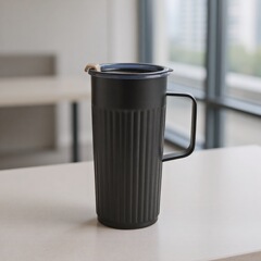 跨境16oz保温杯竖条纹双层不锈钢汽车杯保冷咖啡杯啤酒杯冰霸杯