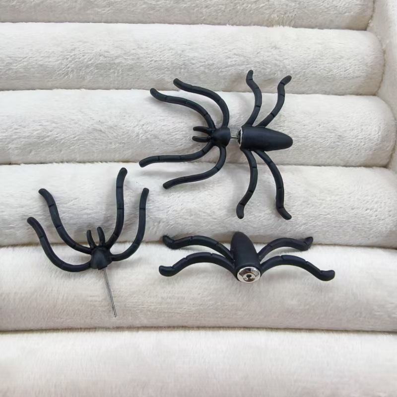 Nuevo dulce lindo elfo gatito oído espárragos pendientes de dibujos animados simple diseño inteligente negro gato oreja fábrica al por mayor