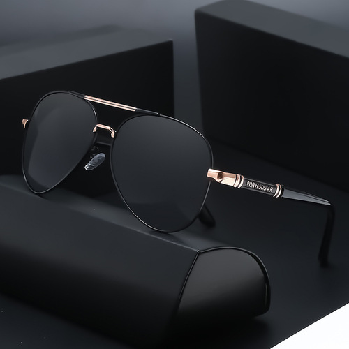 Color-changing polarized sunglasses for men, high-end day and night driving glasses, trendy fishing night vision sunglasses
