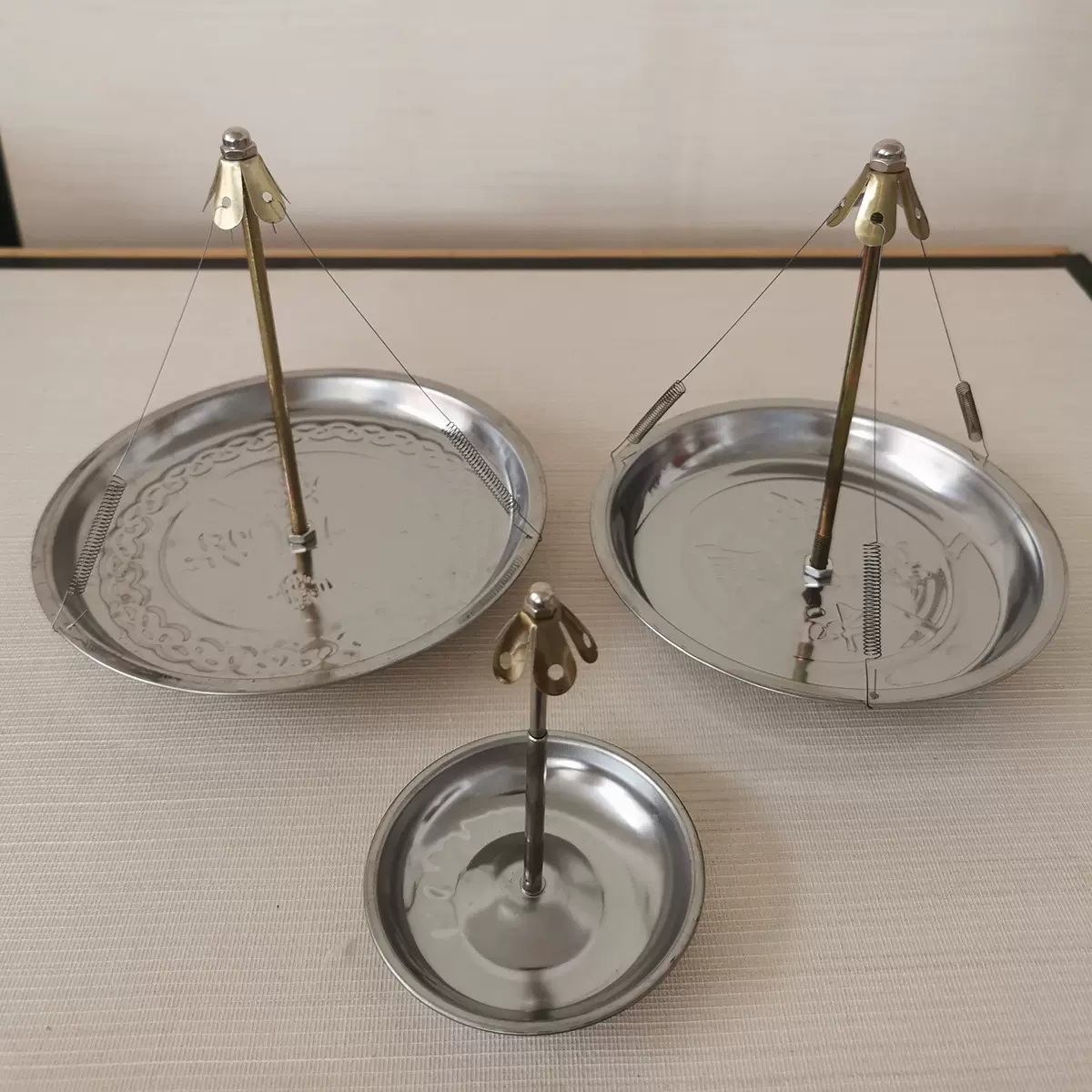 12小时24小时盘香架带线不可伸缩不锈钢香托盘香点香器香座香炉