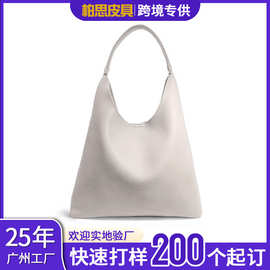 高级感百搭单肩包女上班通勤大容量托特包2025新款时尚复古包包女