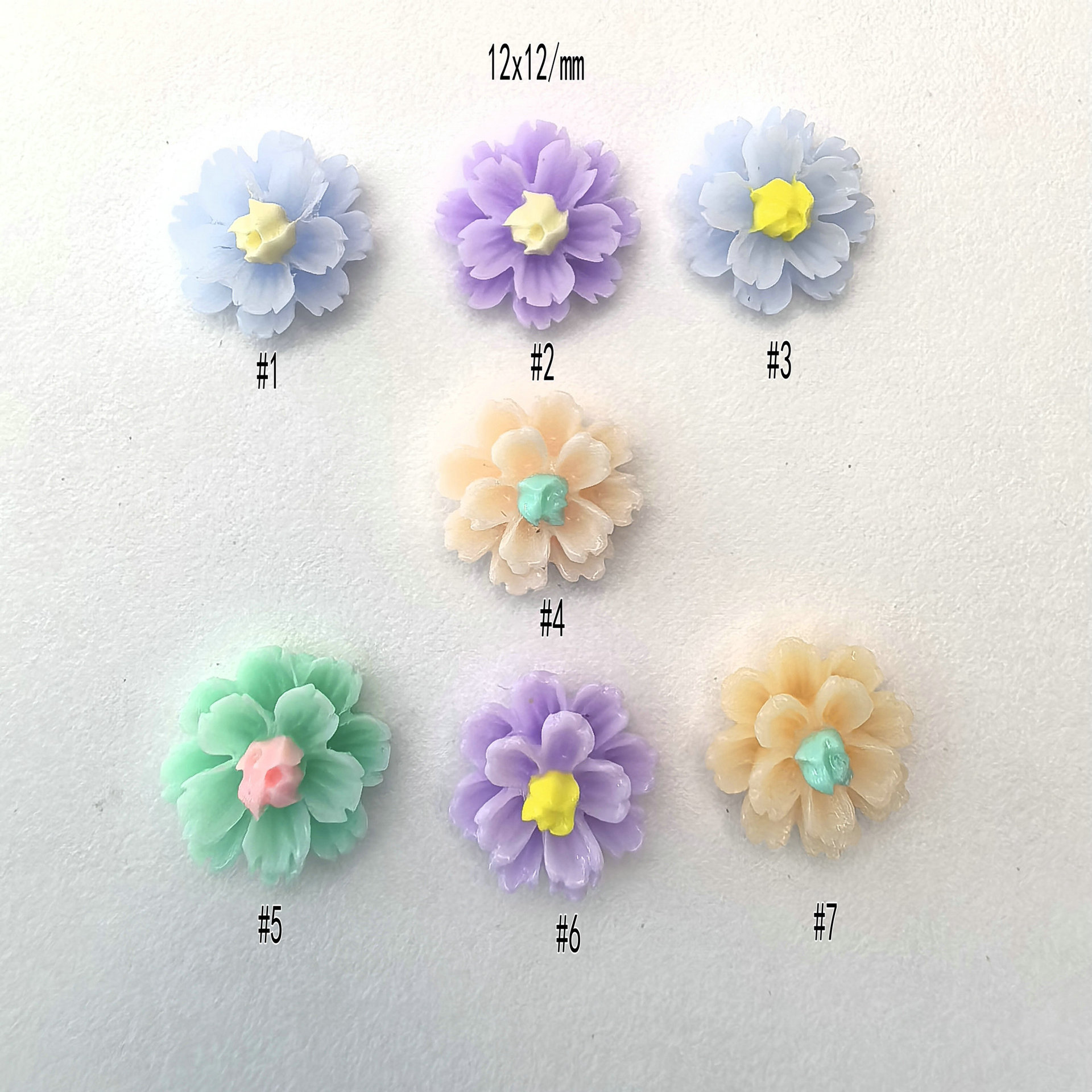迷你多层花 雏菊diy奶油胶自制手机壳发夹耳饰头饰树脂配件批
