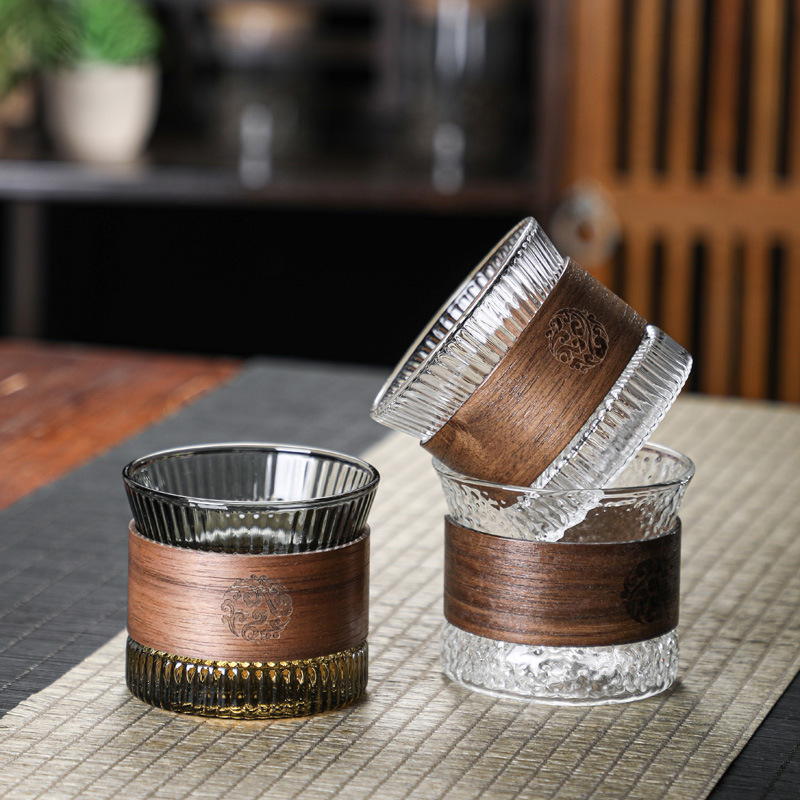 glass Japanese small tea cup
