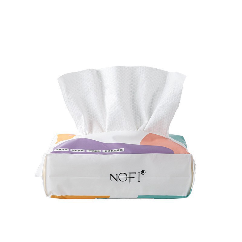 NOFI toallas de lavado de la cara desechables espesar toallas de algodón húmedo y seco para limpieza de la cara doméstica cabello liso
