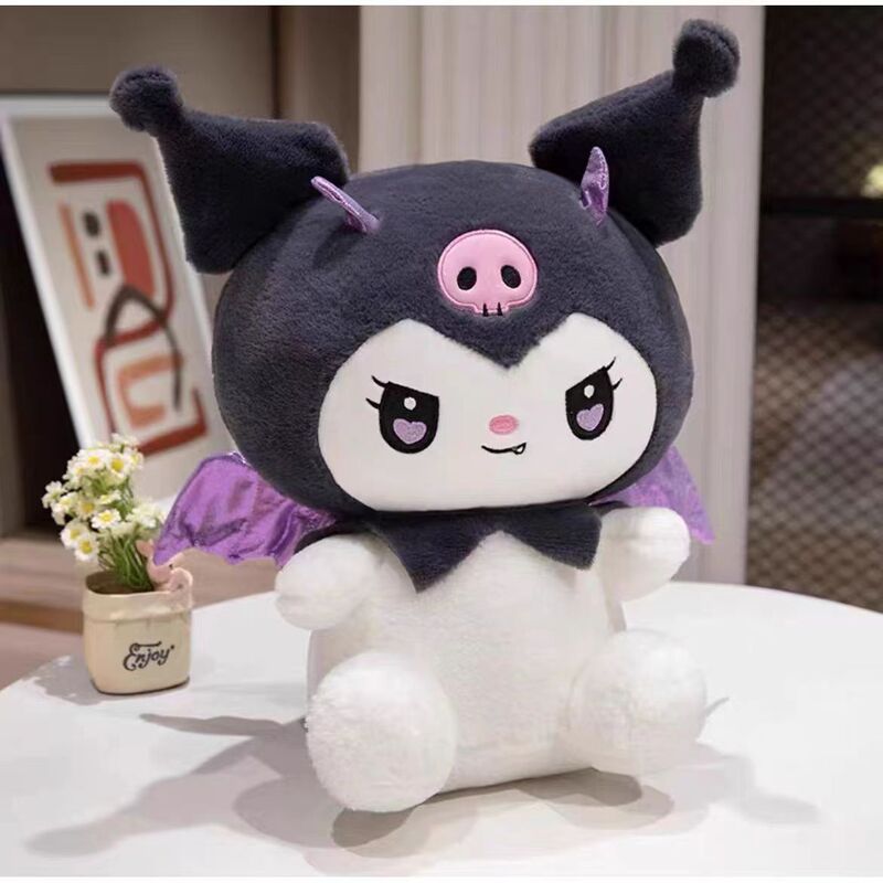 New Sanrio Doll Series Demon Culomi Eight-inch Cartoon Plush Doll Sprinkling Machine Doll
