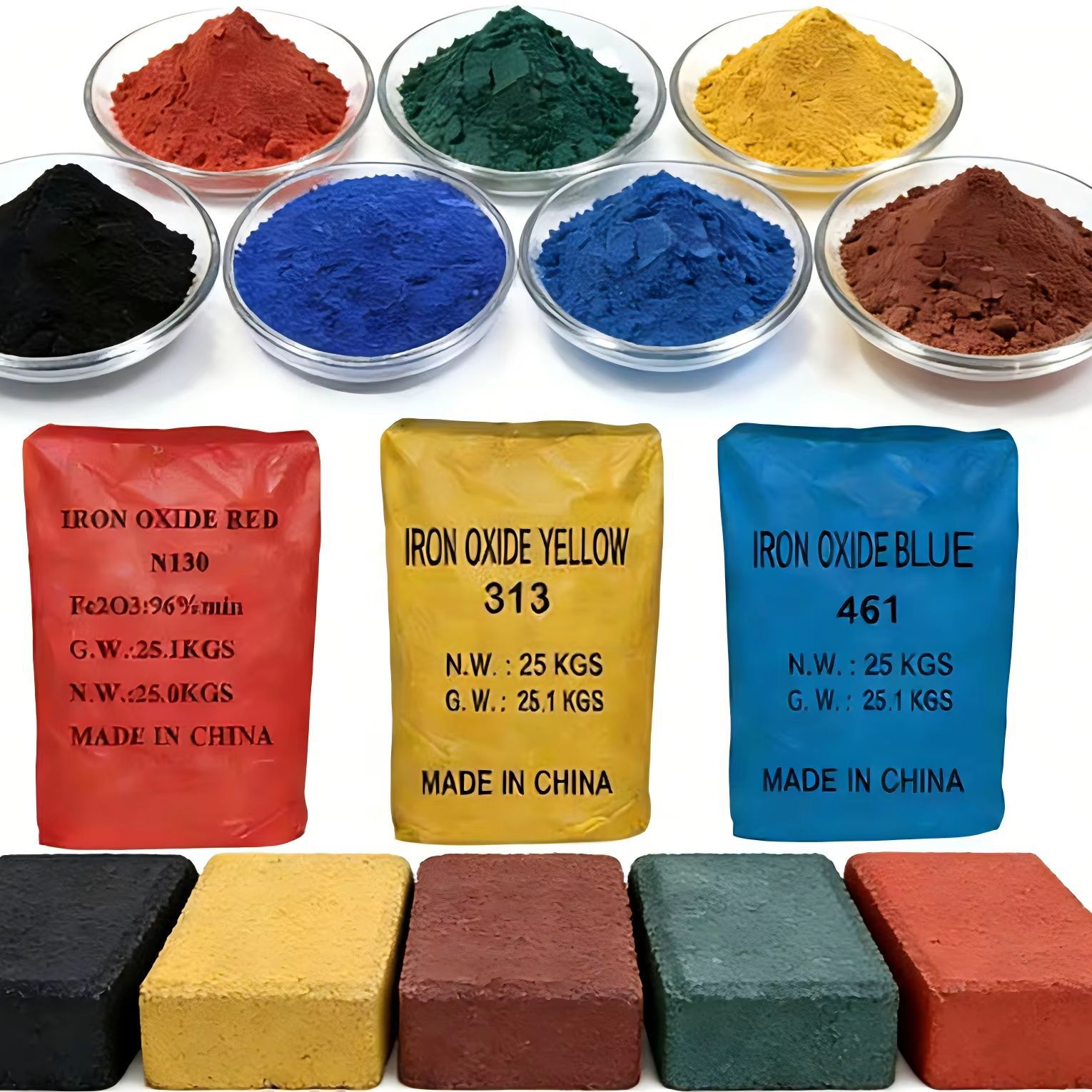 跨境定制氧化铁铁红颜料混凝土染料颜料合成氧化铁颜料水泥砖色粉