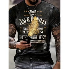 Q 51952 Abstract print men's tee ����ӡ���ж���羳����
