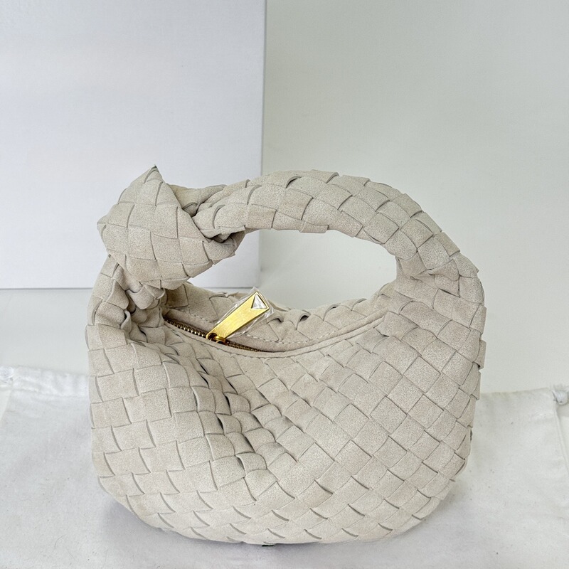 In-Stock Bv Matte Woven Knotted Bag Jodie Handbag Crossbody Bag Genuine Leather Women's Bag with a High-End Niche Texture
