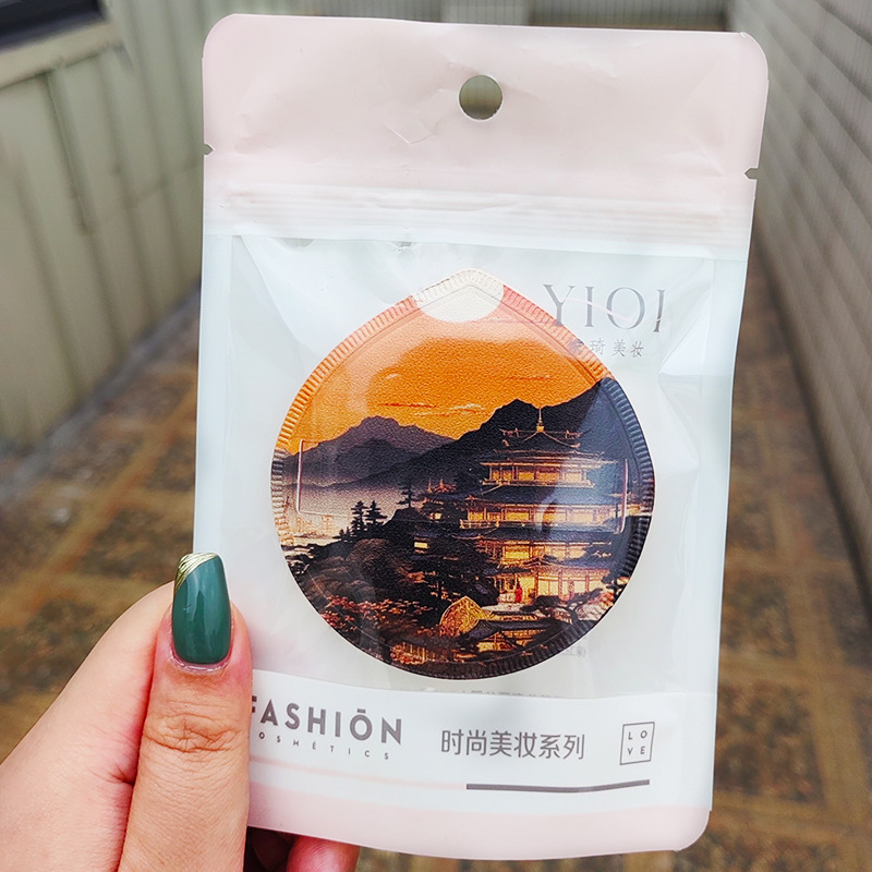 Guofeng gran marshmallow XL seco y húmedo gota de agua de doble uso gran pastel de polvo sensación de aire súper suave no comer polvo líquido base