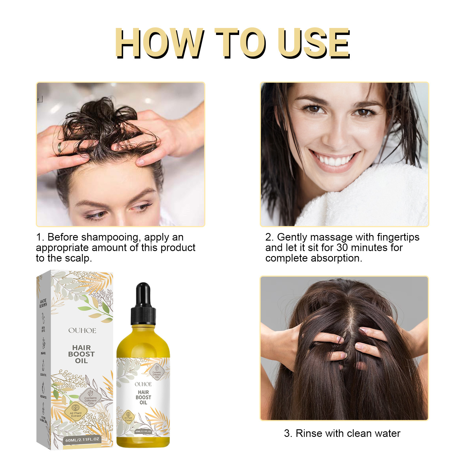 OUHOE Dense Hair Essential Oil Image 4