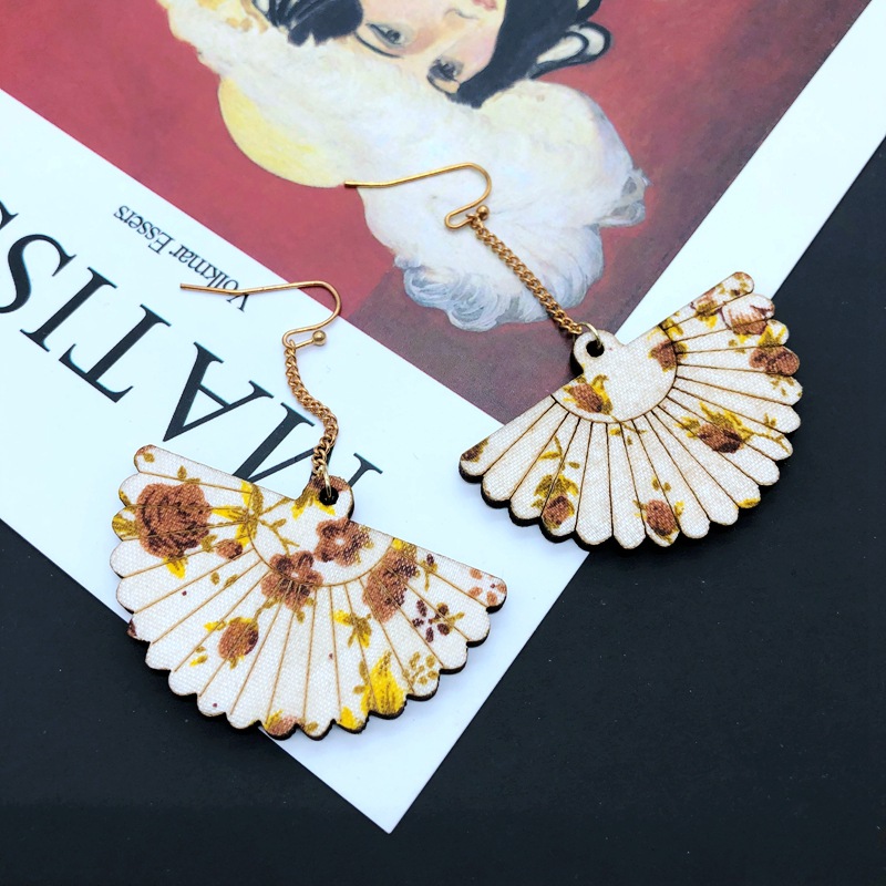 Fashion Geometric Resin Flower Earrings display picture 7