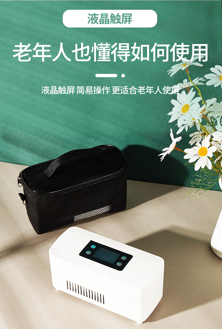 Medicine Car Refrigerator, Insulin Low-Temperature Storage Box, Mini Portable Medicine Box with Temperature Control for Travel