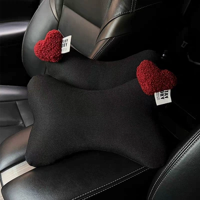 Shoulder Protector, Sürətlər qutusu və əl tormozu başlıqları - ice-silk-style-2-red-heart-headrests