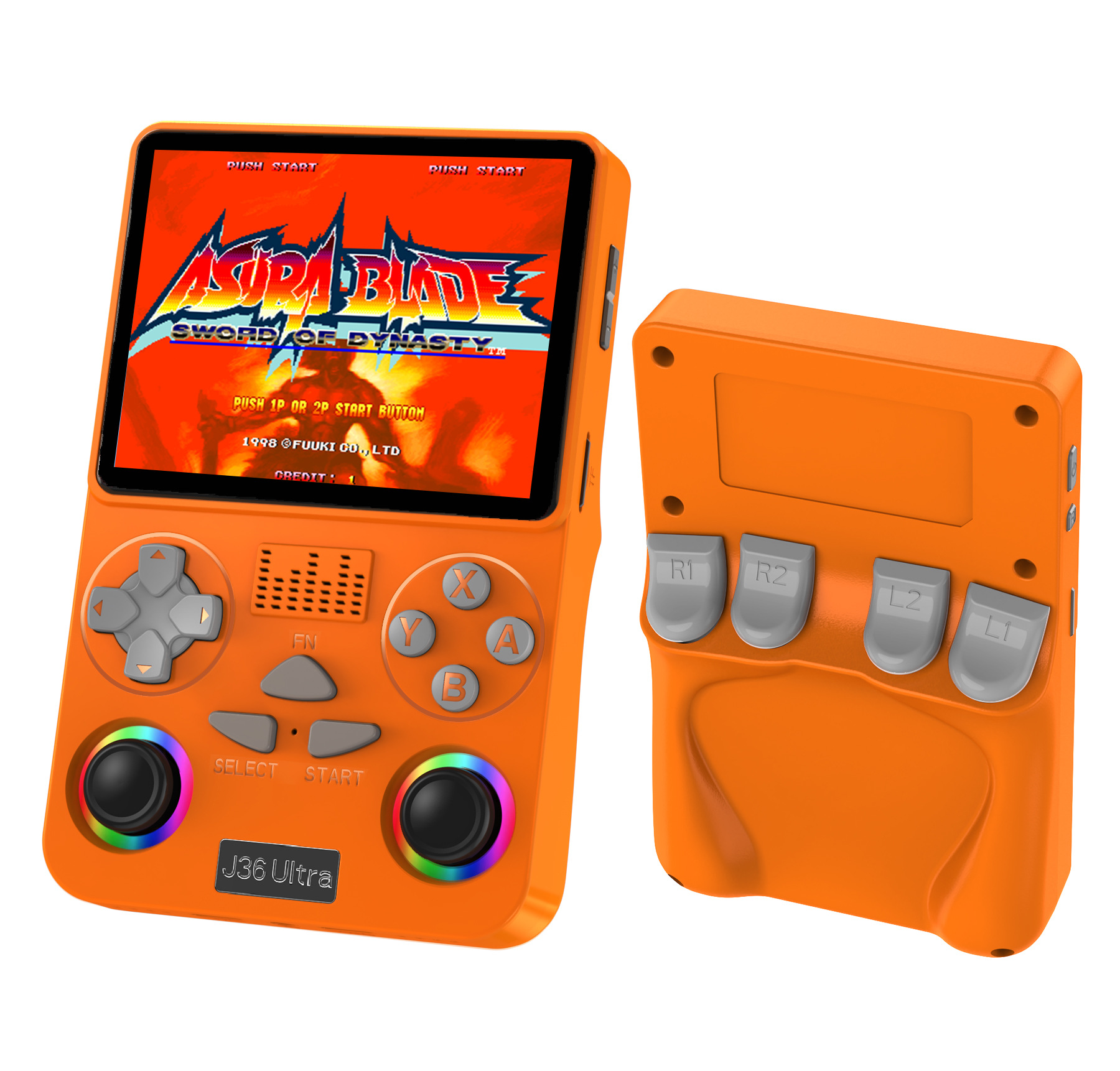 Transfronterizo R36S de código abierto PSP consola de juegos arkos sistema de almacenamiento 1GB juego portado RK3326