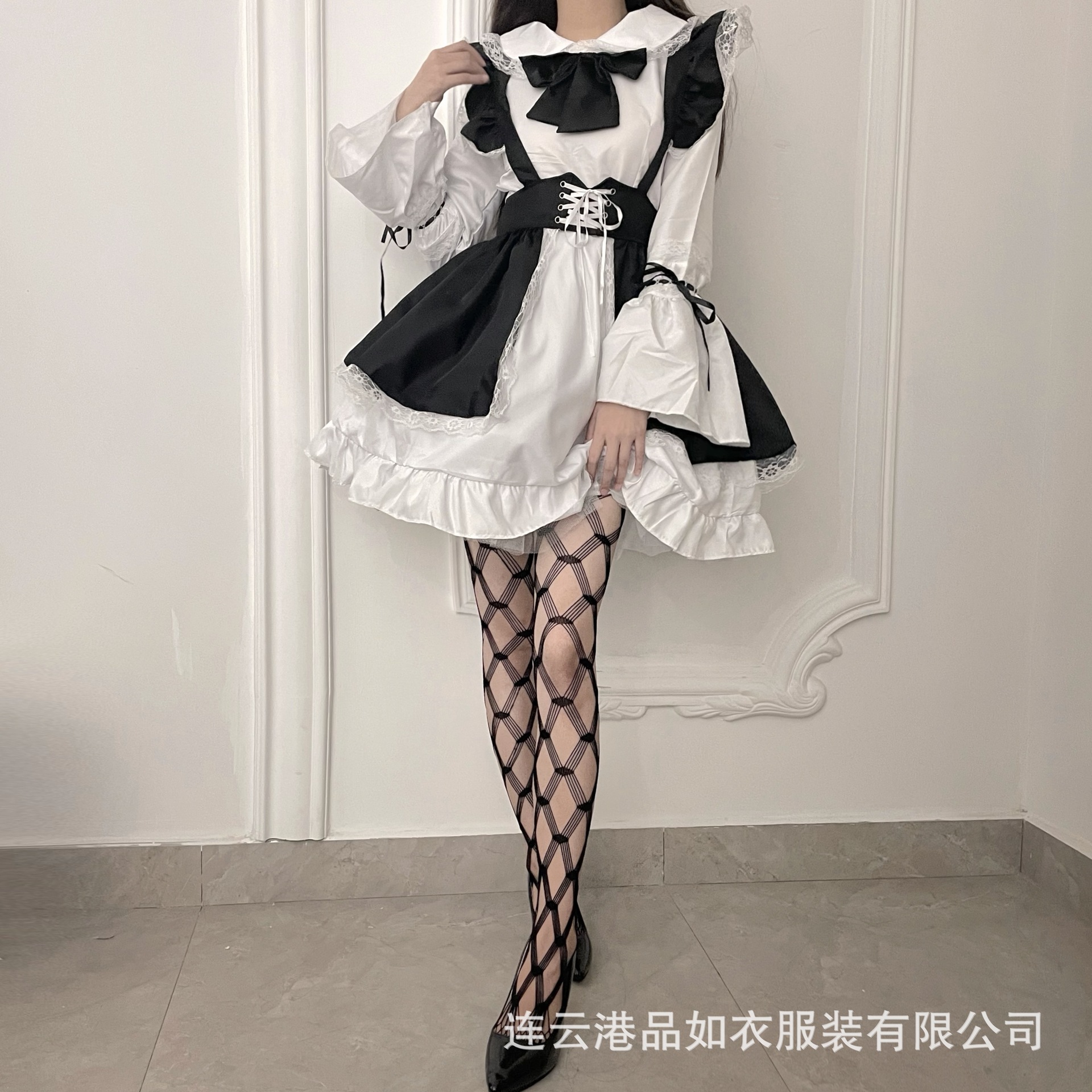 污力兔情趣内衣性感黑白女仆女佣制服诱惑cos角色扮演 酒吧表演服-阿里巴巴