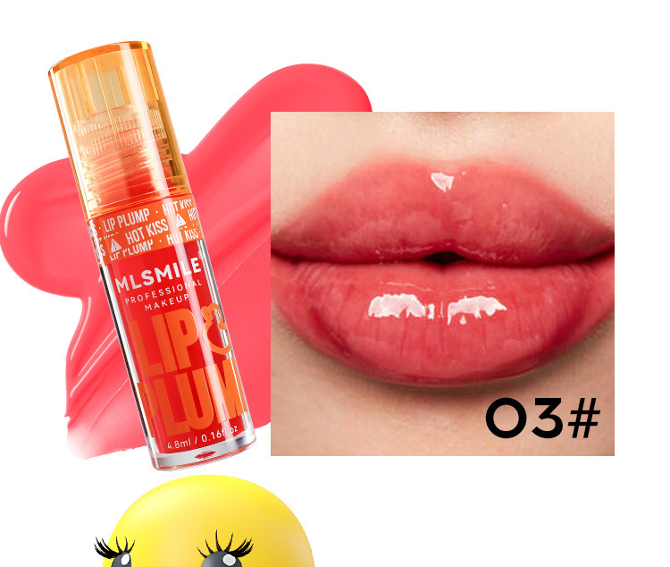 MLSMILE 6-color Duck Lip Oil Lip Gloss, Big Mouth Pouty Lip Honey Lip Glaze undefined