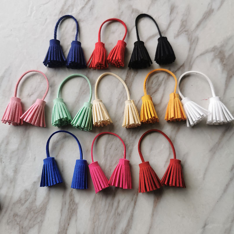 3cm Suede Korean Velvet Double-Ended Tassel Colorfulful Handmade Pendant Shoe Bag Hat Miu Accessories Cup Car Lanyard
