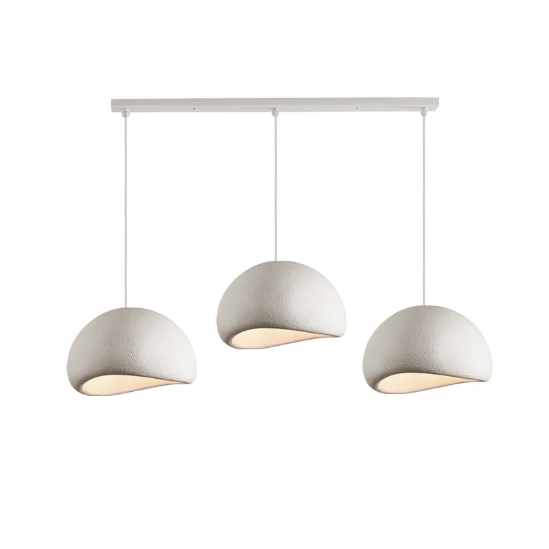 Lámpara de comedor lámpara de tres cabezas personalidad creativa lámpara de Bar estilo silencioso tienda de ropa Bed & Breakfast estilo crema iluminación lámpara de diseño