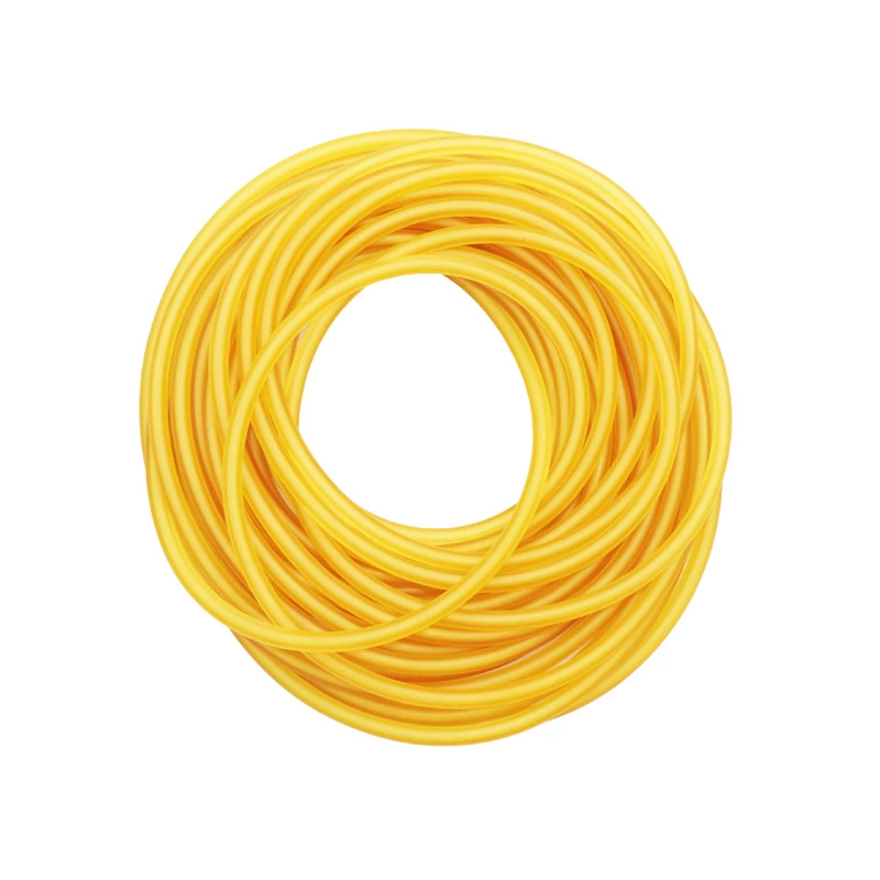 Утолщенная латексная трубка Жгут Высокоэластичная веревка Эластичная трубка Резинка для рогатки Желтый латексный шланг