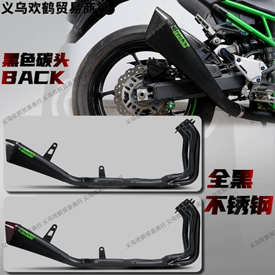 Racing Carbon Fiber Head Stainless | Motorcycle exhaust pipe