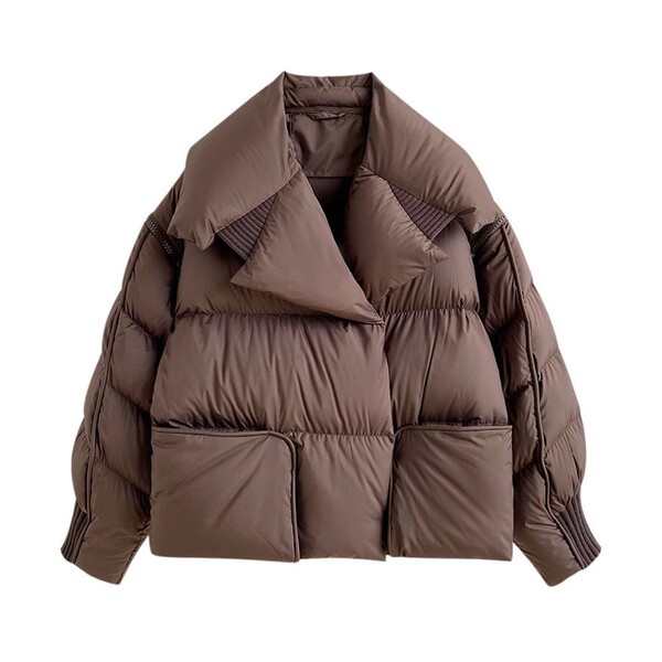 Knitted winter fashionable trend down jacket