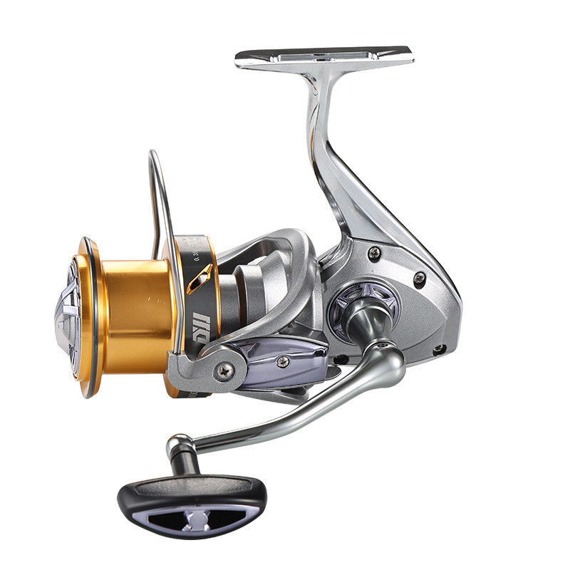 Golden Shark King rueda giratoria 8000-10000 Tipo de alambre de metal Copa asiento de pie de metal gran rueda de lanzamiento de larga distancia rueda de pesca ancla rueda de pesca