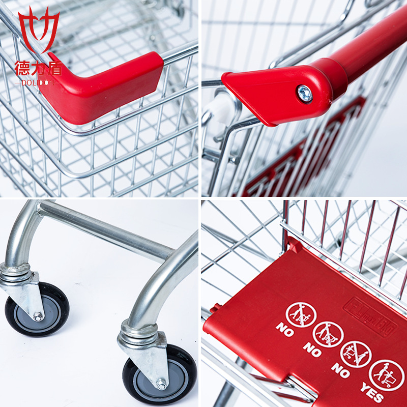 超市購物車渠道理貨車便利店買菜成人大號專用商場小手推車