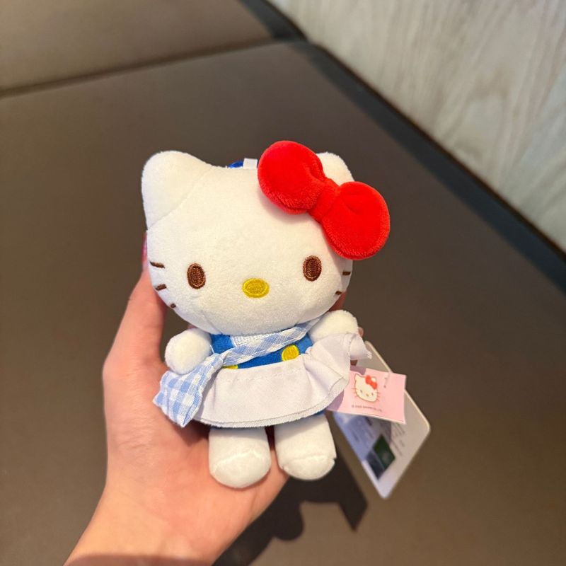 正版kt挂件HelloKitty三丽鸥毛绒公仔玩偶钥匙扣可爱包挂饰礼物|undefined