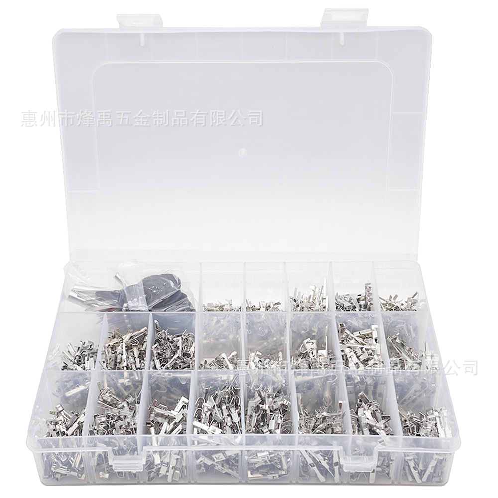Cross-Border Wholesale 1168Pcs 1-3.5mm Automotive Connector Pin Accessories Male and Female Connectors Crimp Terminals