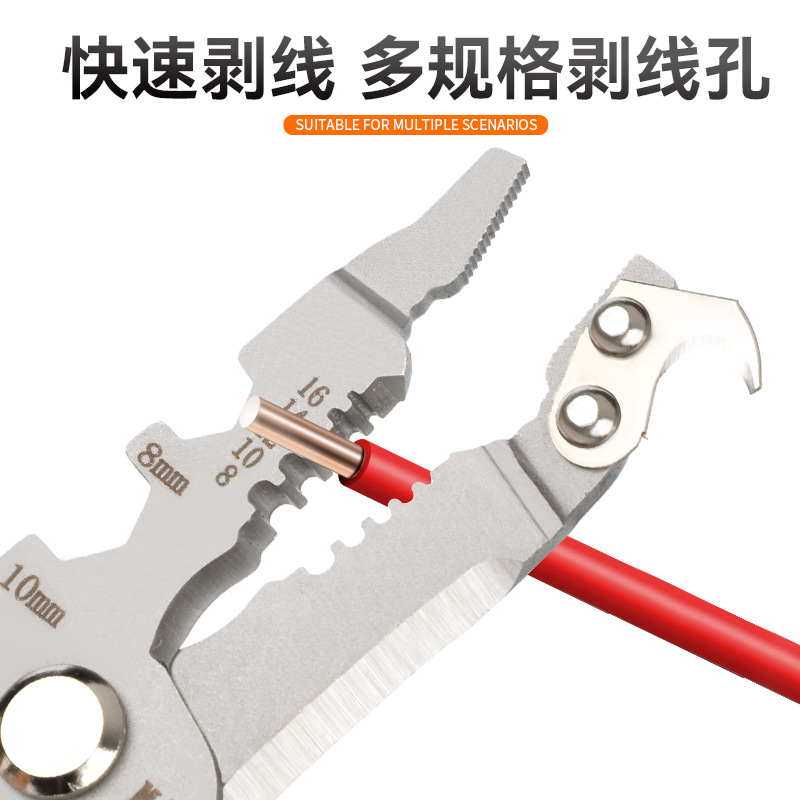 Foldable cable pliers