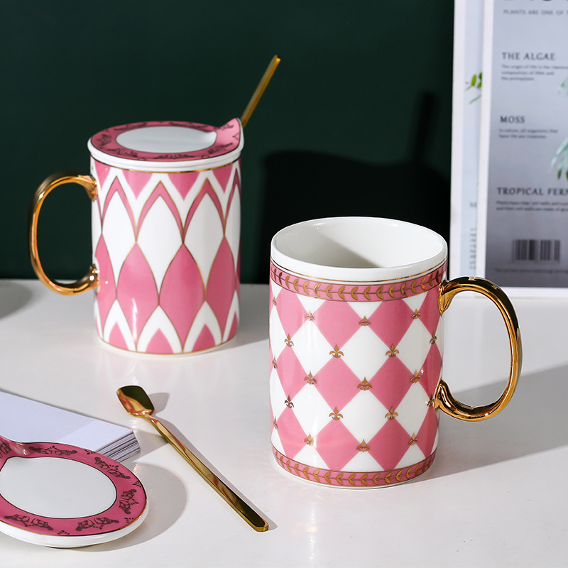 Creativo simple de moda cerámica taza de oficina regalo taza de café taza de agua taza de desayuno de pareja