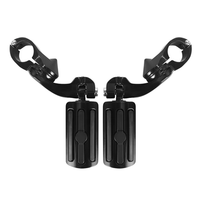 Foot Pegs, Motorcycle pedals - 4-pedals-black-large-pedal-rings-black