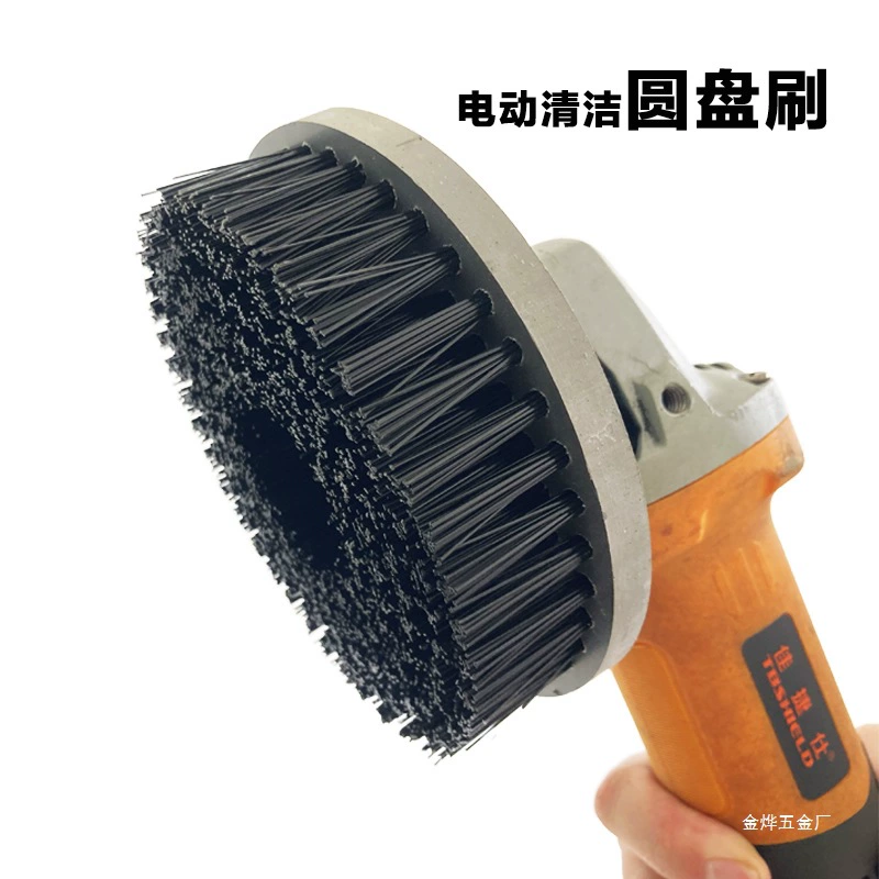 Электрическая чистящая щетка, дисковая щетка для напольной плитки, длинные волосы, жесткие волосы, автомобильная обувь, многофункциональная насадка для мытья обуви с длинными волосами Jinye