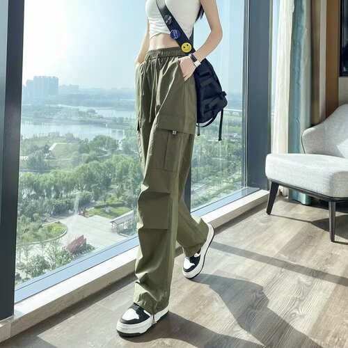 Slim Fit American Work Pants for Women - Summer Petite Bootcut Hiking Pants - Loose Wide Leg Sports Shorts