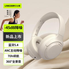 ランストンの新型HBN07ヘッドセットANCアクティブノイズ除去bluetoothヘッドセット360 ° ステレオbluetoothヘッドセット