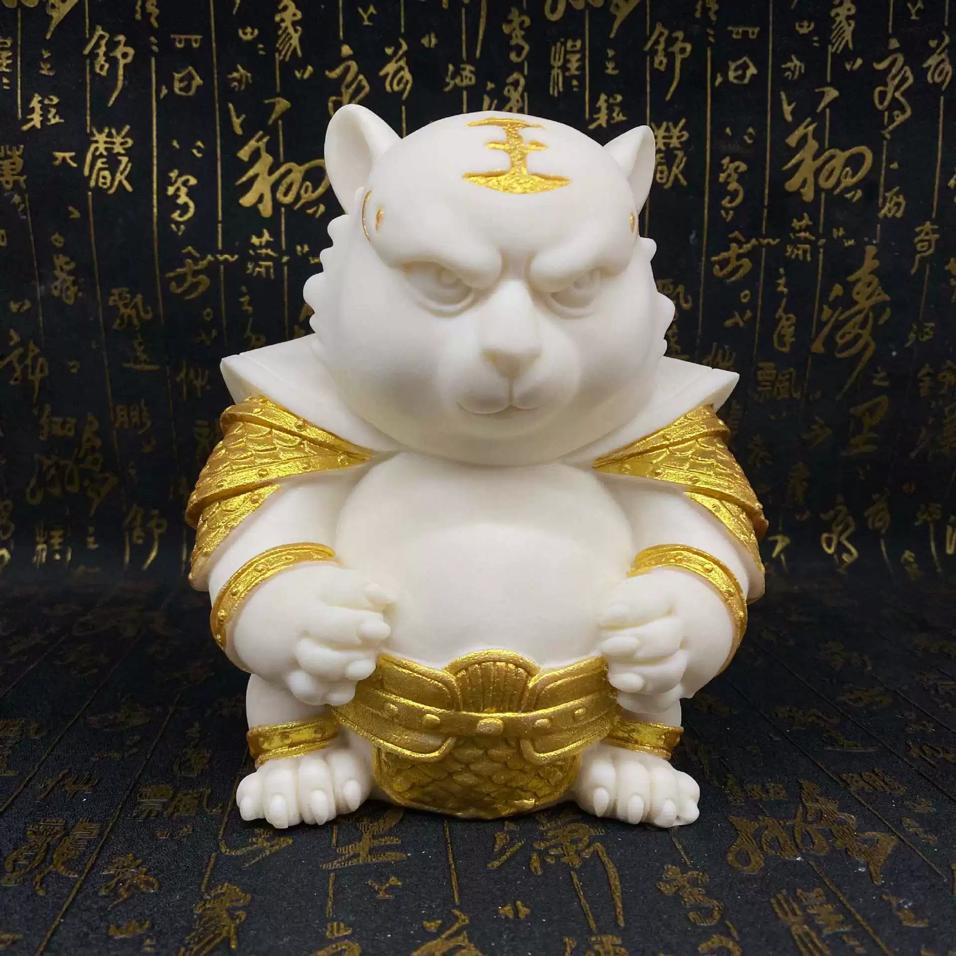 Резные тигровые общие украшения цвета слоновой кости 16,5*16*10,5 см, чайные домашние животные, настольные офисные украшения, оптовая продажа