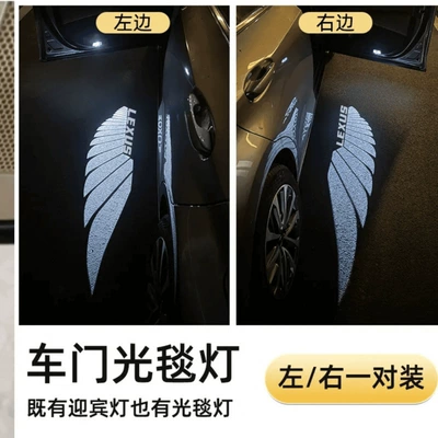 IS NX260 RX300 200: Other Automotive Exterior Supplies - door-light-mat-winged-lexus-leftright-pair-set-es-2006-2026