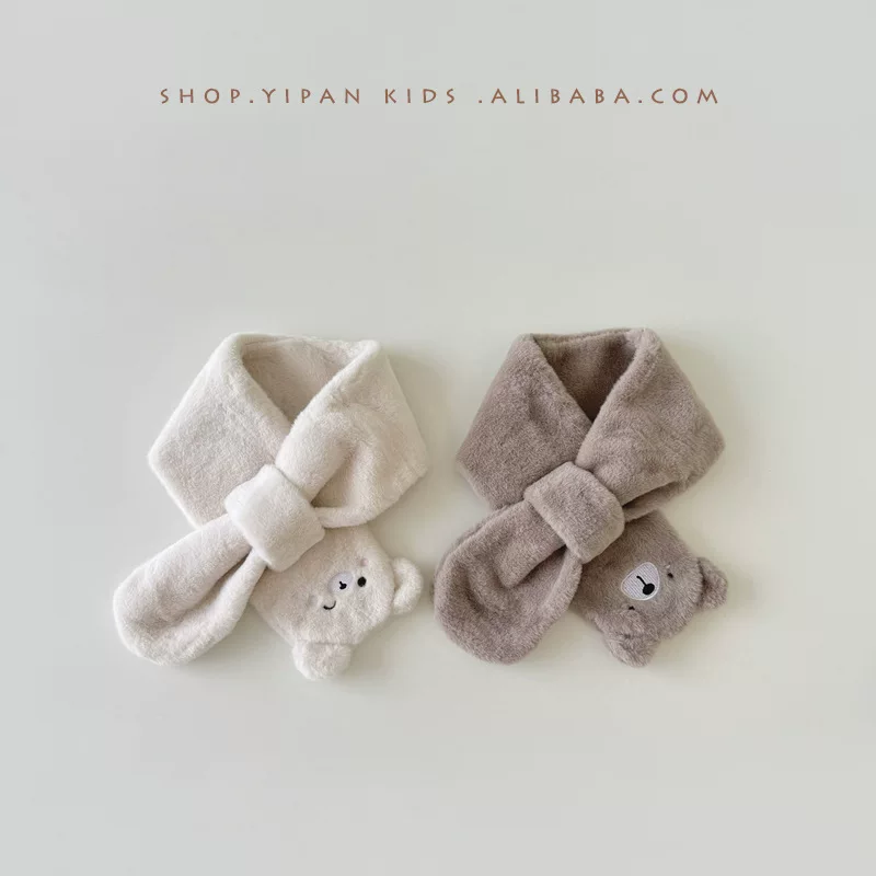 Детский демисезонный брендовый мультяшный тёплый шарф с медвежатами