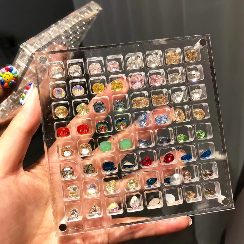 Acrylic Transparent Small Storage Box with Multiple Compartments, Sealed, Moisture-Proof, Dust-Proof, for Displaying and Decorating Figurines and Accessories Acrylic Transparent Small Storage Box with Multiple Compartments, Sealed, Moisture-Proof, Dust-Proof, for Displaying and Decorating Figurines and Accessories