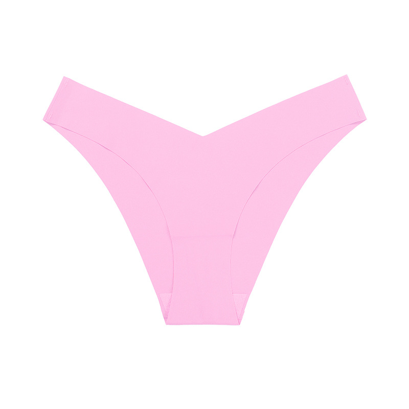 Ropa interior sin costuras de seda de hielo europea y americana cintura baja de las mujeres más calzoncillos entrepierna de algodón transpirable Levantamiento de cadera ropa interior deportiva para niñas