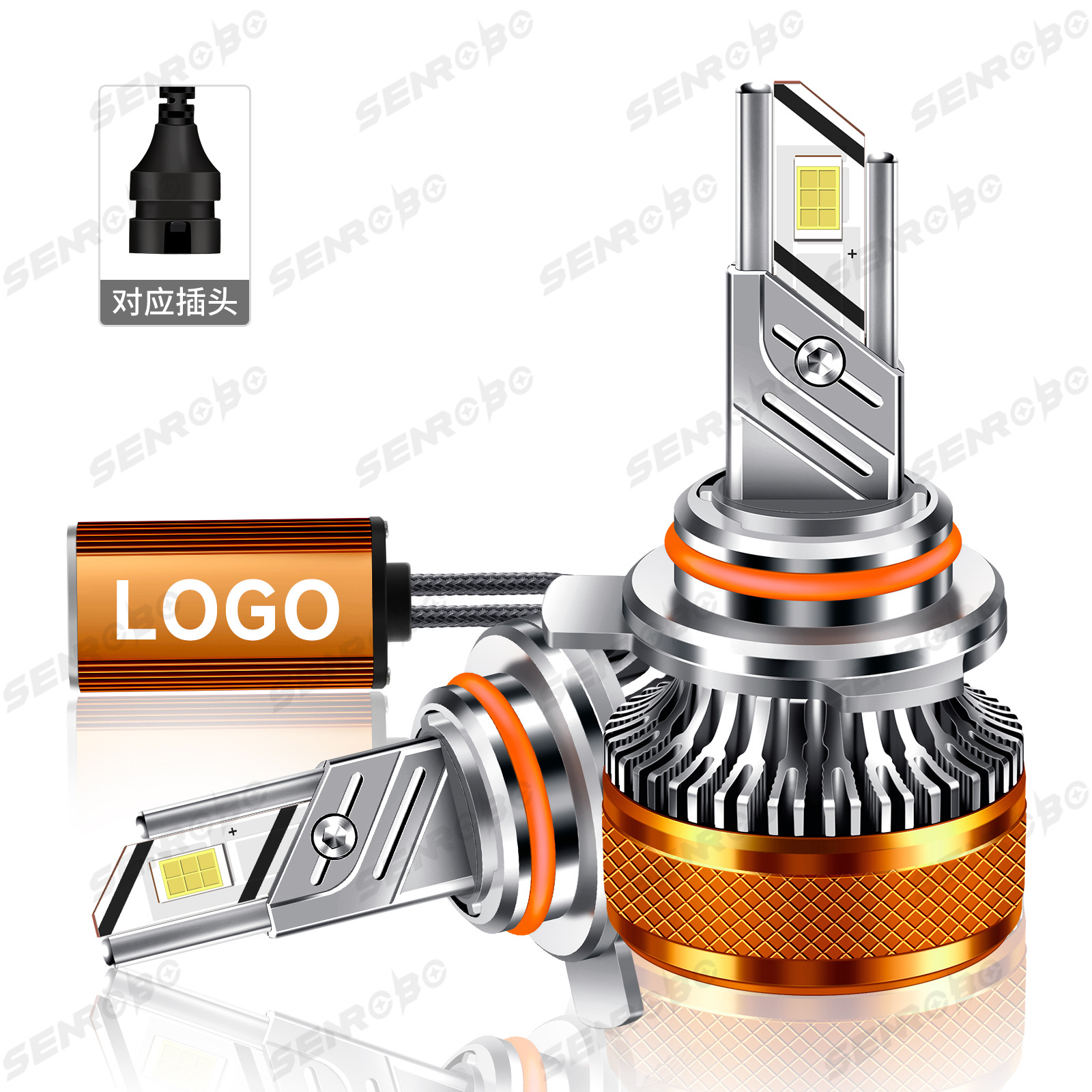 Transfronterizos dedicados a los faros super brillantes para automóviles, bombillas de luz alta H4 H7H1 9005