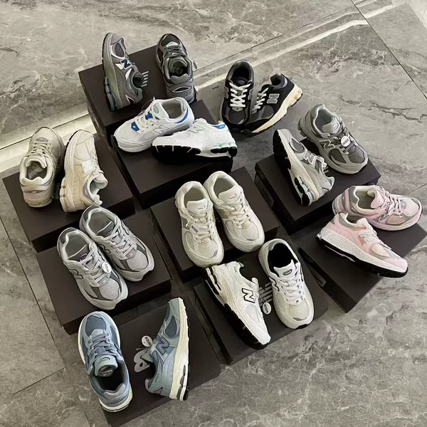 Putian Shoes Nb2002R Kidsren's Elastic Band Mesh Sports Shoes Casual Shoes Casual Versatile Lightweight One Piece Drop Shipping