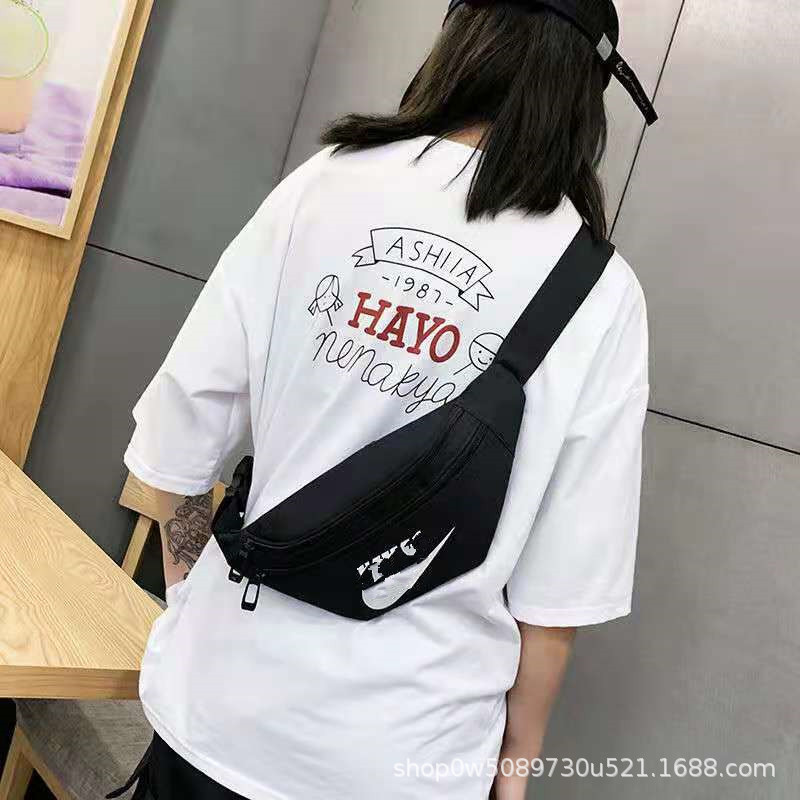 Cross-Border Trendy Brand Multifunctional Waist Bag for Men and Women, Student Chest Bag, Outdoor Running Sports Bag, Travel Crossbody Bag, Waist Bag
