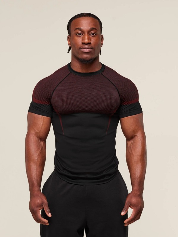 ジム筋肉スポーツルーズフィットネス半袖メンズバスケットボール秋ランニングトレーニングプリントストレッチスポーツTシャツ|undefined